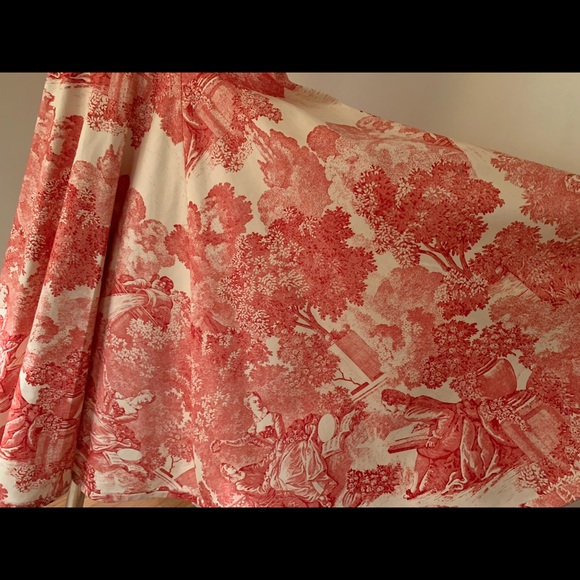 Toile red and white dress - Picture 9 of 11